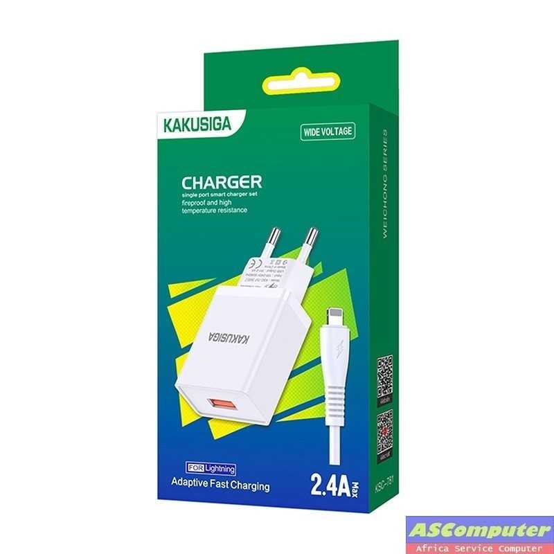 Kit Fast Charge incluant chargeur + câble Lightning