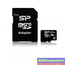 MICRO SDXC 64 GB + ADAPTATEUR SILICON POWER CLASS10