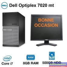 PC DELL OPTIPLEX 7020/I7-4790/8Go/500Go/19"