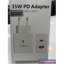 SCOOT 35W PD ADAPTER USB-C, USB-A