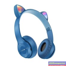 CASQUE BLUETOOTH P47M CAT BLEU (RGB 7 COULEURS)