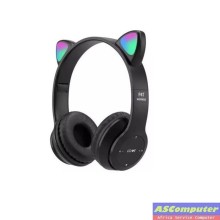 CASQUE BLUETOOTH P47M CAT NOIR (RGB 7 COULEURS)