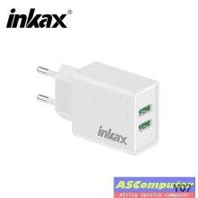 CHARGEUR INKAX Y07 DUAL USB 2.4A AVEC CABLE MICRO USB