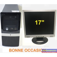 UNITÉ CENTRALE HP CORE 2 DUO E7300/2Go/160Go + ECRAN 17" LCD CARRÉ