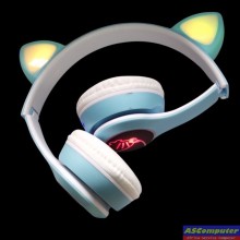 CASQUE BLUETOOTH VIV-24M CAT BLEU (RGB 7 COULEURS)