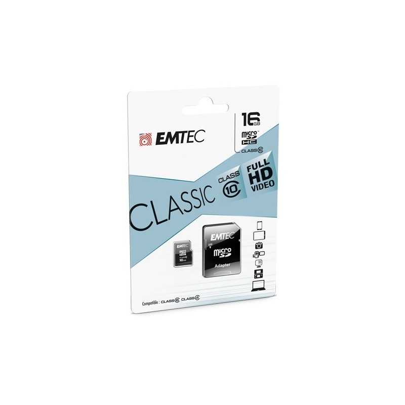CARTE MEMOIRE MICRO SD 16G CLASS 10 EMTEC