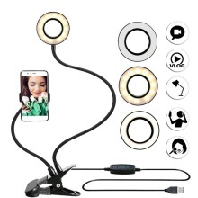 Selfie LED Ring Light avec support pour Smartphone
